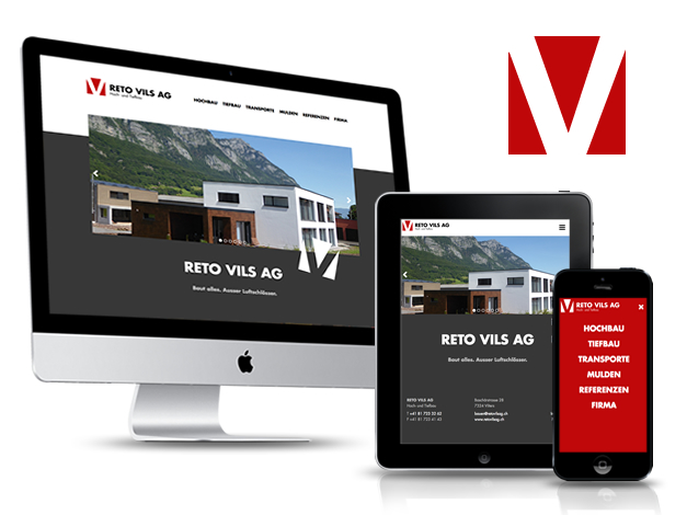 Reto Vils AG – Re-Design Webseite